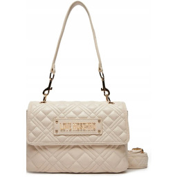 LOVE MOSCHINO BEŻOWA PIKOWANA KOPERTÓWKA 24 x 16.5