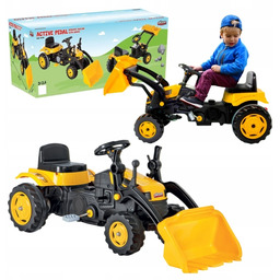 Pojazd Dziecięcy Jeździk Na Pedały Traktor Żółty