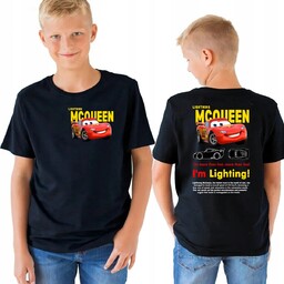 KOSZULKA DZIECIĘCA Lightning Cars Mcqueen SALLY PRZÓD TYŁ