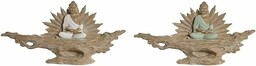 Home ESPRIT Figurka dekoracyjna biały zielony Budda orientalny