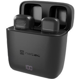 Natec Mikrofon HOPPER krawatowy bezprzewodowy USB-C