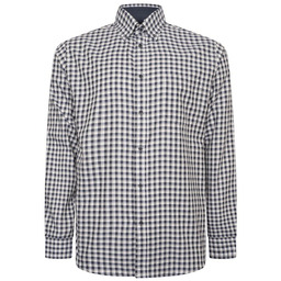 Koszula Męska w Kratę Niebieska KAM Duże Rozmiary