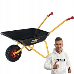 Taczka metalowa, czarna Cat Rolly Toys Zabawka