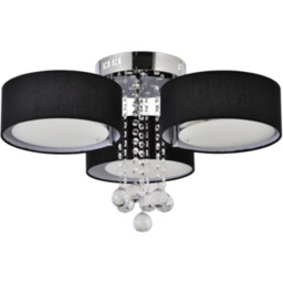 Lampa sufitowa Gambela 3 x E27 czarna