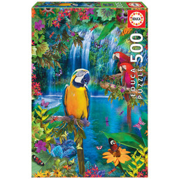 Educa - Puzzle 500 elementów ptaki w tropikach,