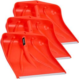 Szufla do śniegu bez trzonka, pomarańczowa, 3 szt.