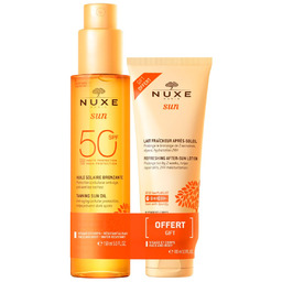 Nuxe Sun Zestaw Olejek do opalania SPF 50,