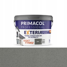 Farba elewacyjna strukturalna Primacol Exteria 4,5 l szary,