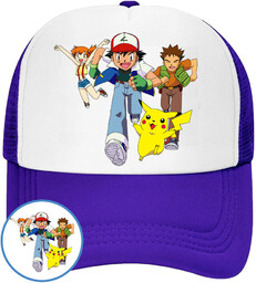 CZAPKA Z DASZKIEM POKEMON PIKACHU DLA DZIECI SIATKA