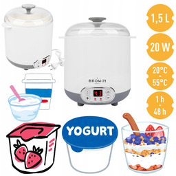 Jogurtownica 1,5L Zrób Domowy Jogurt Kefir Serek