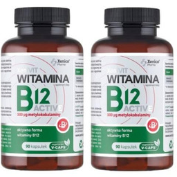 Zestaw suplementów XeniVIT Witamina B12 Active, 2x90 kapsułek
