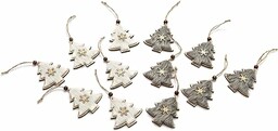 HEITMANN DECO Biżuteria drewniana - zestaw zawieszek