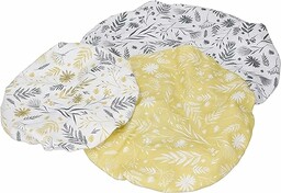 Natural Elements Zestaw 3 elastycznych pokrywek z bawełny