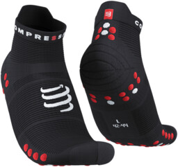 COMPRESSPORT Skarpety ProRacing Socks V4 RUN LOW Black/Red