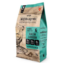 WIEJSKA ZAGRODA Karma dla kota Kurczak z łososiem