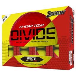 Piłki golfowe SRIXON Q-STAR TOUR DIVIDE2 żółto-czerwone, 12