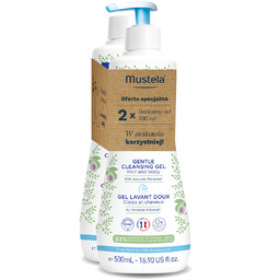 Zestaw Mustela Bebe Enfant, żel do mycia ciała