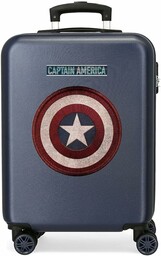 Marvel Avengers Captain America niebieska walizka kabinowa 38