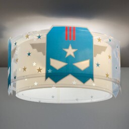 Dalber Lampa sufitowa Blue Hero, możliwość ściemniania, niebieski,