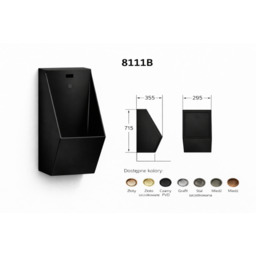 Pisuar bezdotykowy Czarny 8111G 304 PVD z fotokomórką