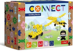 Trefl - Connect: Klocki Zestaw 2w1, Awionetka /