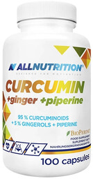 Allnutrition Curcumin + Ginger + Piperine, 100 kapsułek
