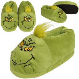 Grinch Zielone kapcie/papcie unisex, ciepłe, miękkie 43-44 EU