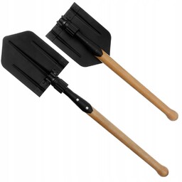 Składana Saperka Drewniana Łopatka Polowa Wojskowa Mfh Turystyczna