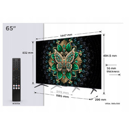 Telewizor Tcl 65C6K Qled 65'' 4K Ultra Hd