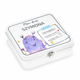 Śniadaniówka metalowa lunch box z nadrukiem dla chłopca