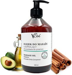 Naturalny wegański olejek do masażu VCee 500 ml