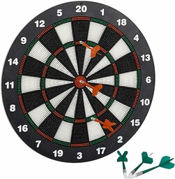 Relaxdays Tarcza do darta 42 cm, Softdart Safety