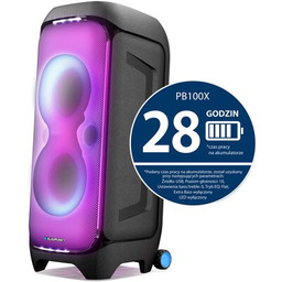 BLAUPUNKT Power Audio PB100X, 500W, Bluetooth, Bateria 28