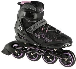 NA9157 CZARNO-FIOLETOWY ROZM. 43 ŁYŻWOROLKI NILS EXTREME