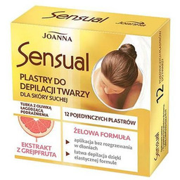 JOANNA SENSUAL Plastry żelowe do depilacji twarzy, 12