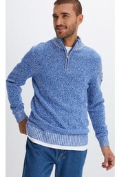 Sweter ze stójką z bawełny