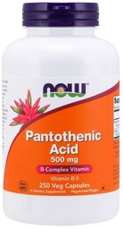 Now Foods Pantothenic Acid kwas pantotenowy 500 mg