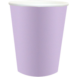 Kubeczki papierowe lawendowe - 250 ml - 6