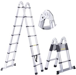 Drabina aluminiowa teleskopowa dwustronna HIGHER 440 cm