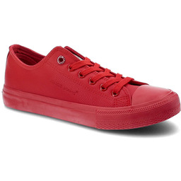 Czerwone Trampki Cross Jeans Codzienne Buty Damskie