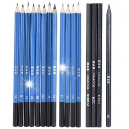 ZESTAW DO RYSOWANIA SZKICOWANIA OŁÓWKI WĘGLE 26w1