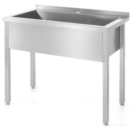 Stół z basenem jednokomorowym gastronomiczny spawany nierdzewny 60x60x85