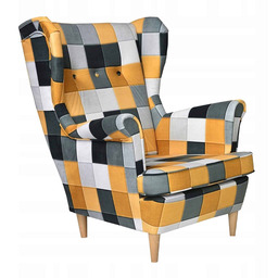 Fotel uszak skandynawski Ari Print Family Meble
