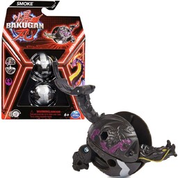 Bakugan Smoke Czarna figurka bitewna transformująca + karty