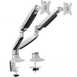 Uchwyt do monitora podwójny Lcd/led LogiLink aluminiowy, Vesa