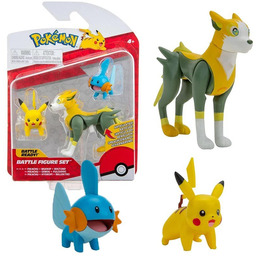 Jazwares, Figurki Pokemon, Pikachu, Mudkip, Boltund, 3 Pak