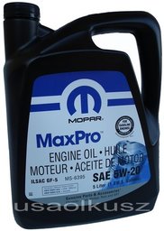 Olej silnikowy MaxPro 5W20 MOPAR GF-6A MS-6395 5l