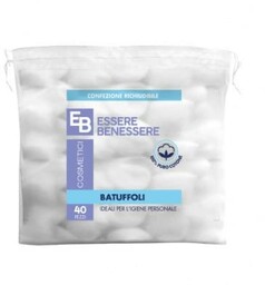 Essere Benessere Waciki 100% czystej bawełny, 1 opakowanie