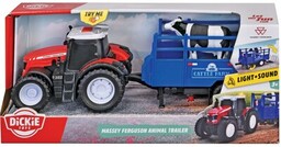 DICKIE Traktor Farm Massey Ferguson z przyczepą 203734003