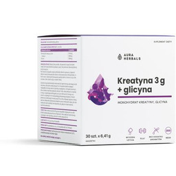 Aura Herbals Kreatyna 3 g + glicyna, 30